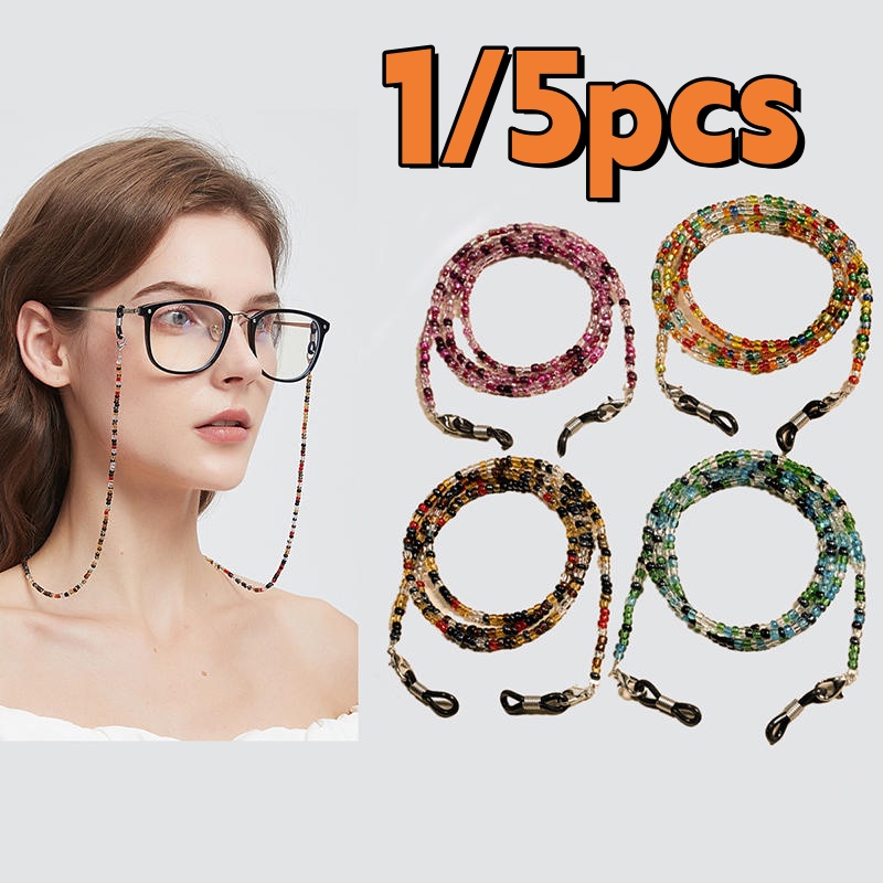 Mask Chain Holder - Crystal Glasses Chain For Women Elegant