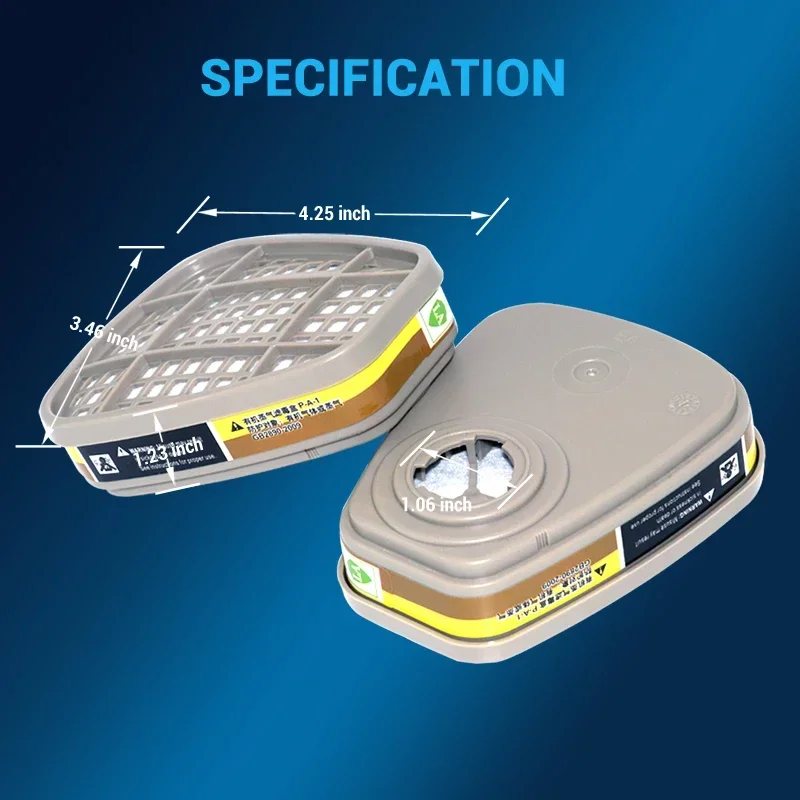 6001 6006 Respirator Cartridge - Dust Mask Construction ulasan dan harga