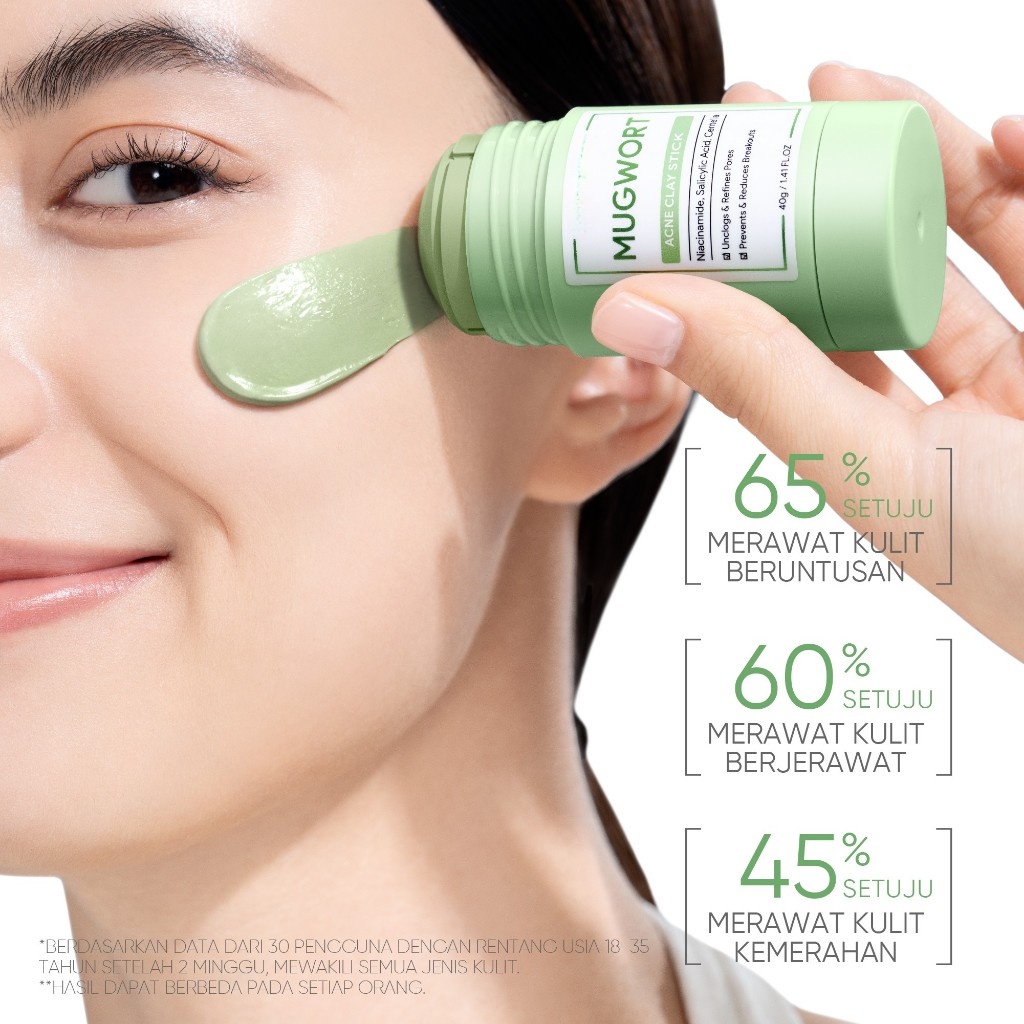 Mugwort Clay Stick Anti-Acne C - Dust Mask Construction ulasan dan harga