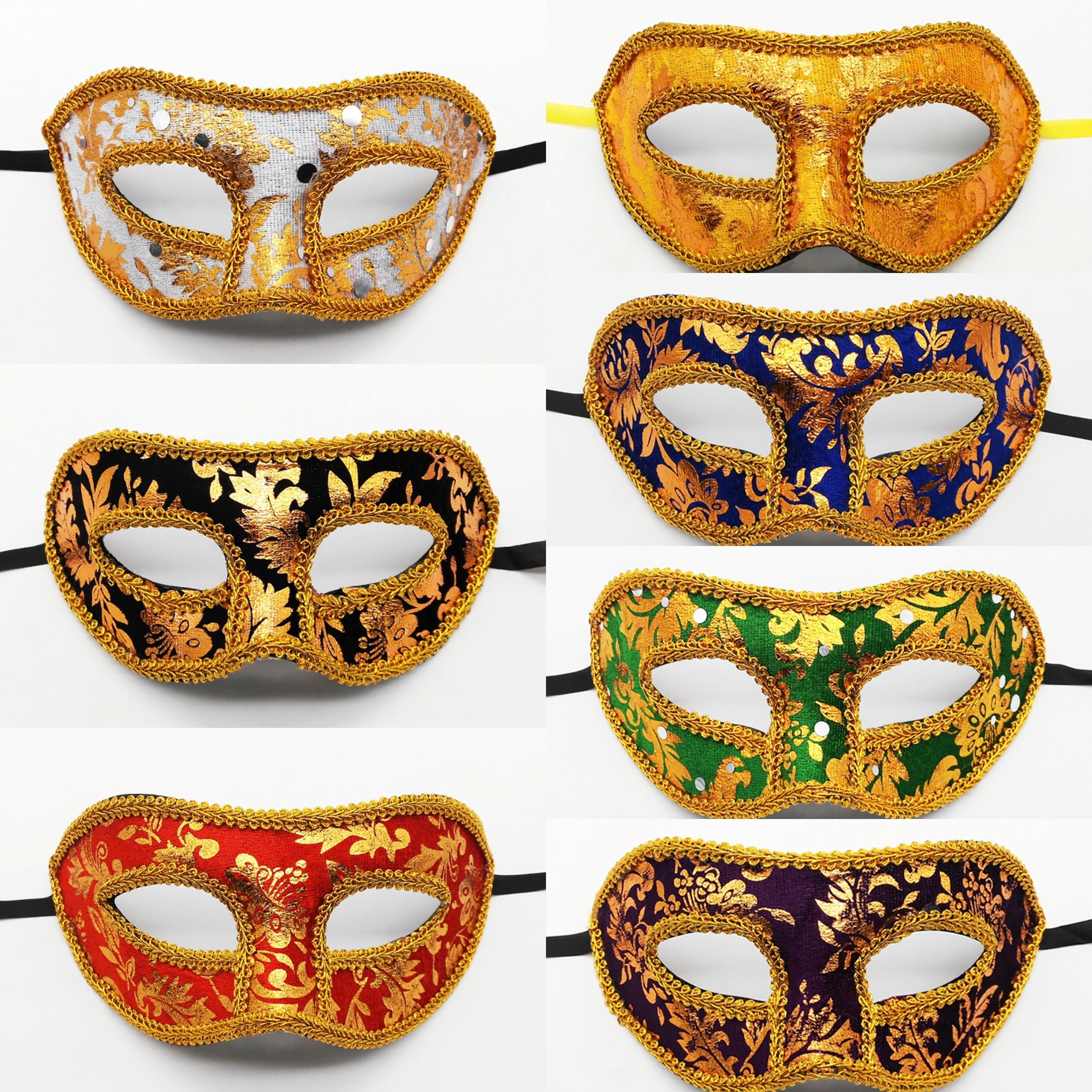 Men Mardi Gras Carnival Mask V - Respirator Half Face ulasan dan harga
