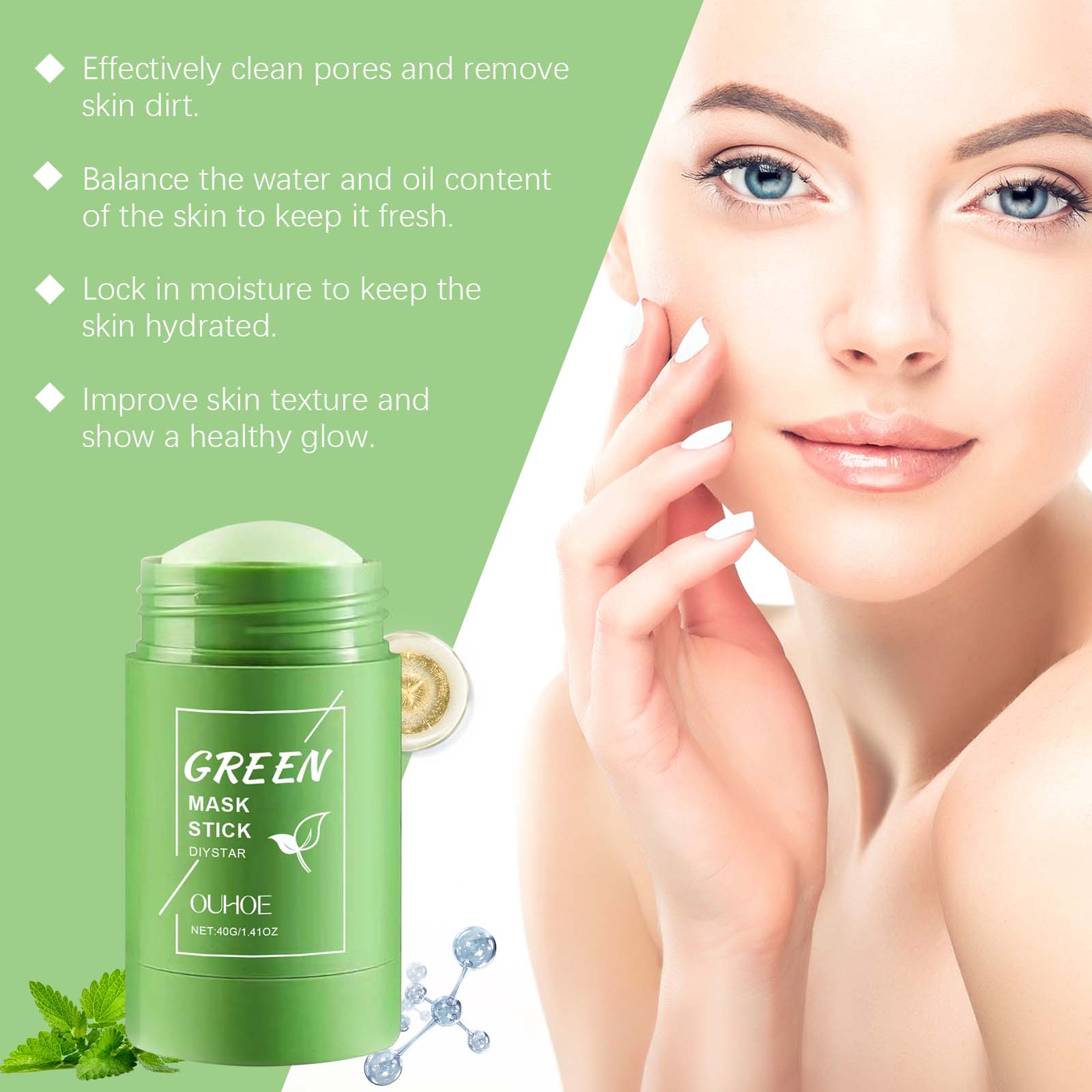 1~5PCS Green Tea Clay Stick Fo - Dust Mask Construction ulasan dan harga