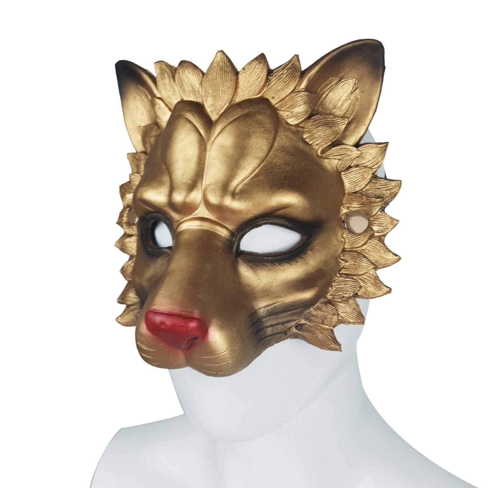 Lion Mask Half Face Decorative - Respirator Half Face ulasan dan harga
