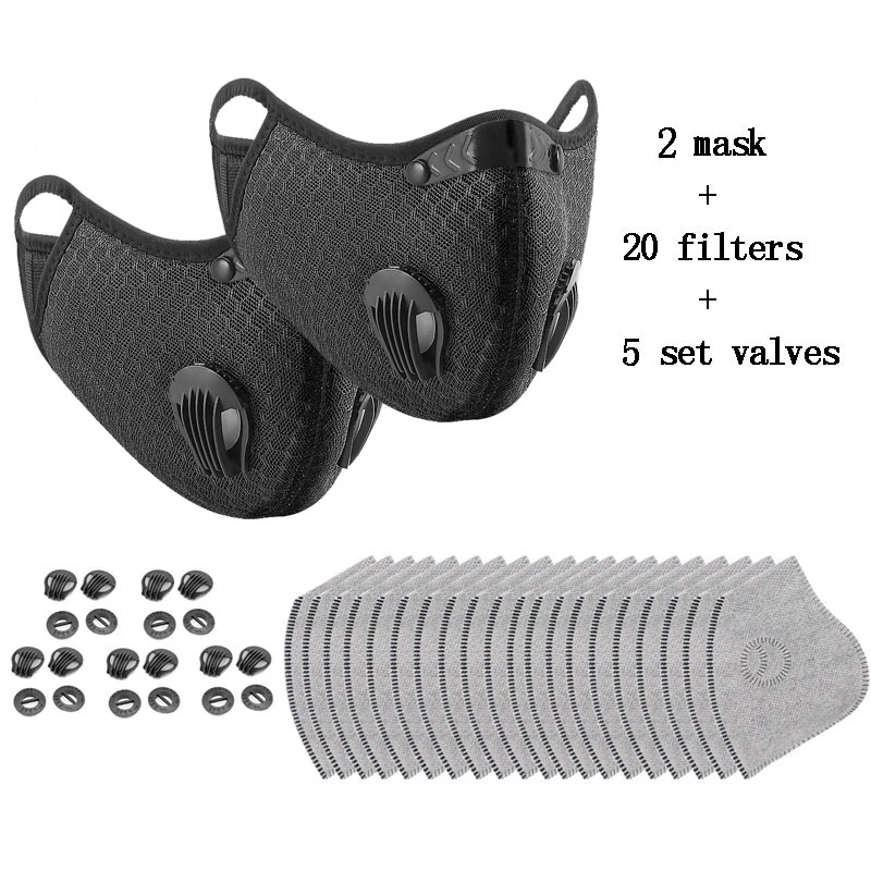 Cycling Face Mask with Filter  - Dust Mask Construction ulasan dan harga