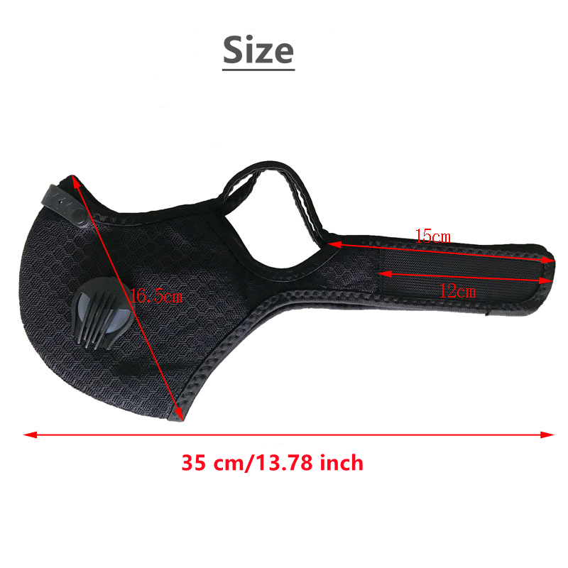 Cycling Face Mask with Filter  - Dust Mask Construction ulasan dan harga