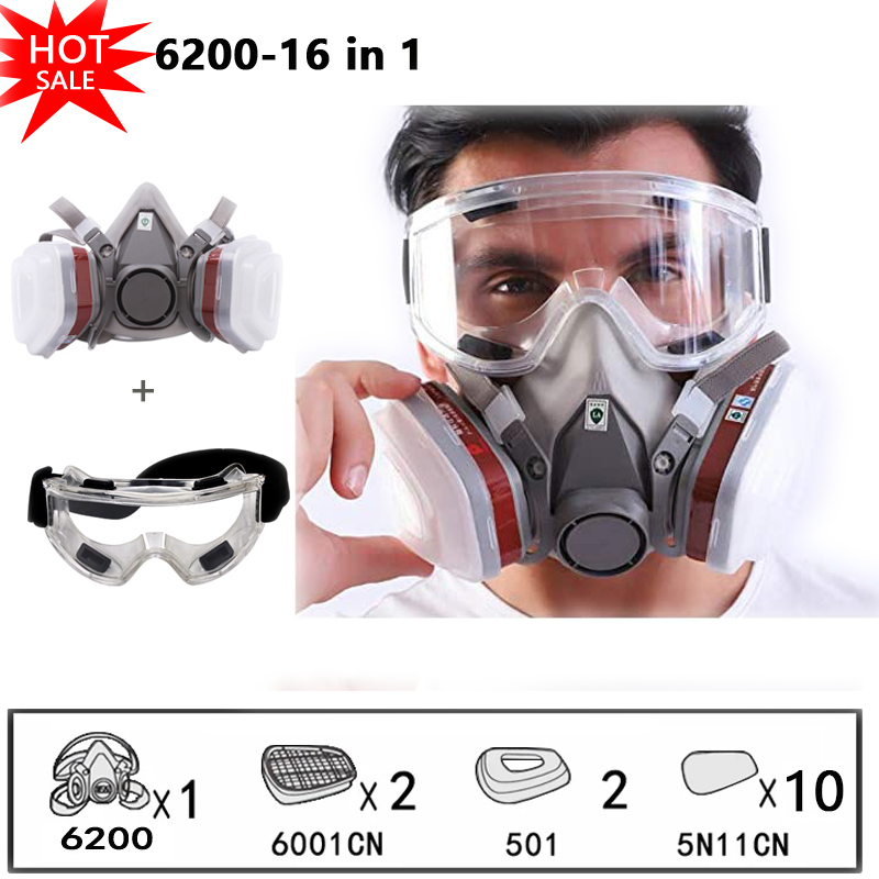 6200 Chemical Half Face Dustpr - Dust Mask Construction ulasan dan harga