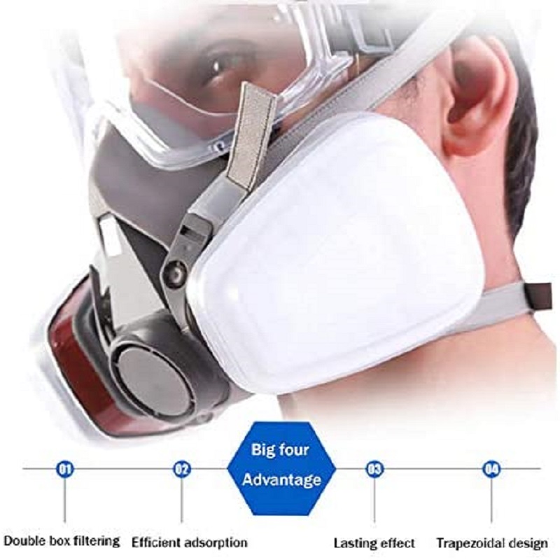 6200 Chemical Half Face Dustpr - Dust Mask Construction ulasan dan harga