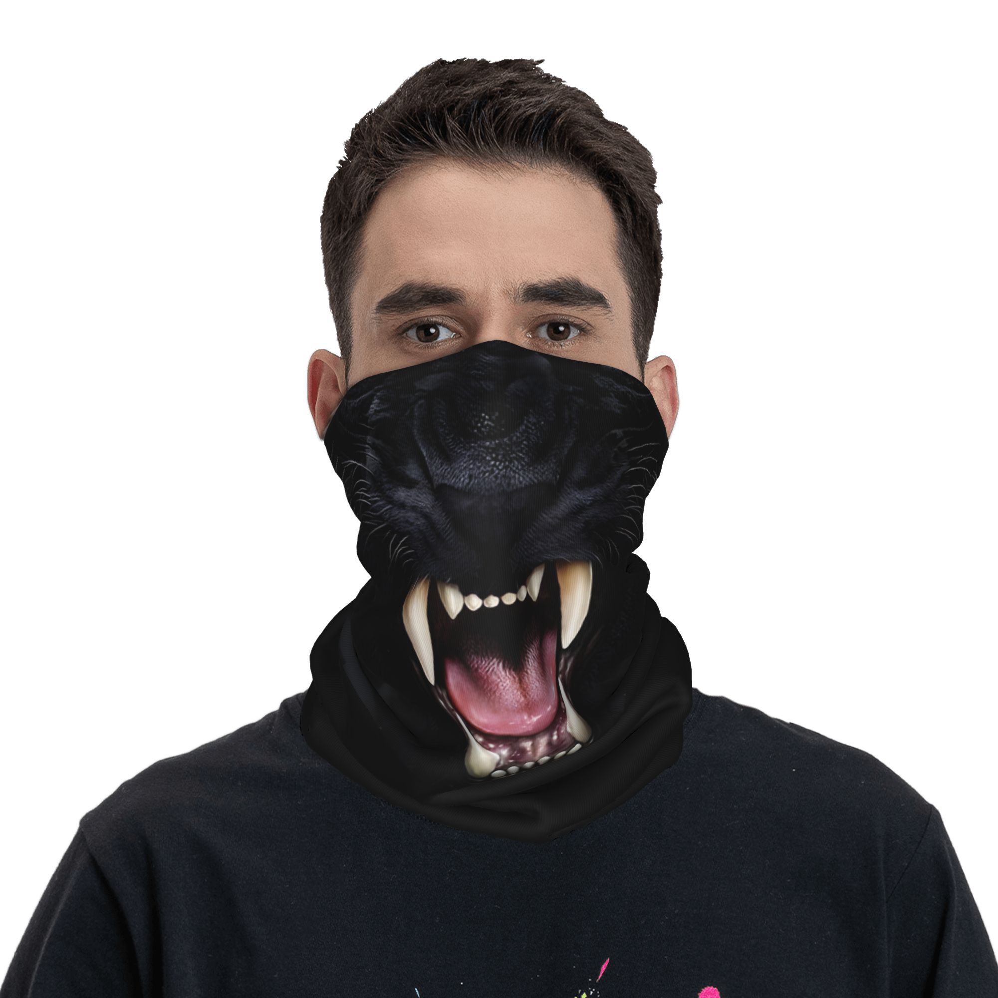 Custom Black Panther Animal He - Neck Gaiter Face Cover ulasan dan harga