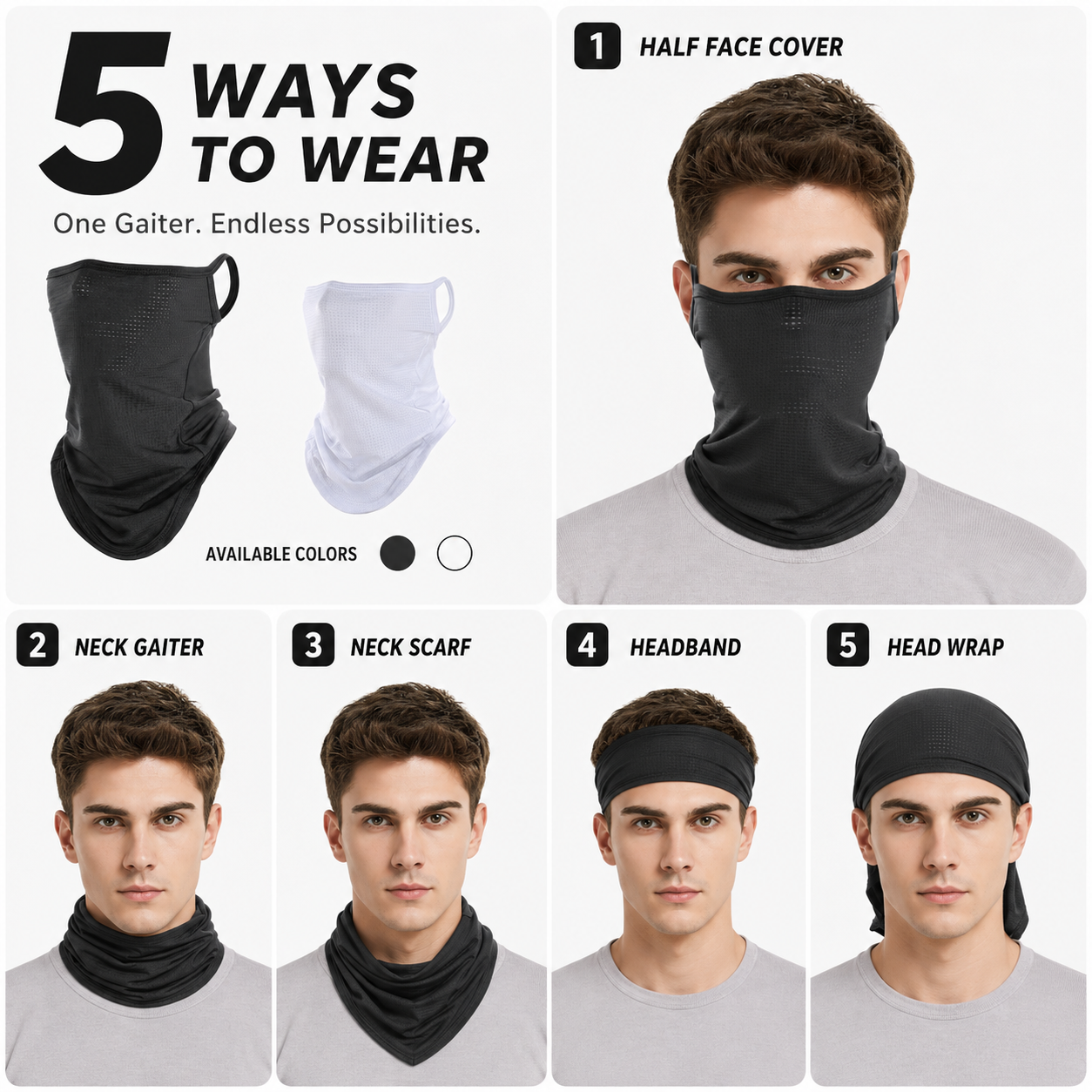 Breathable Quick-Dry Neck Gait - Respirator Half Face ulasan dan harga