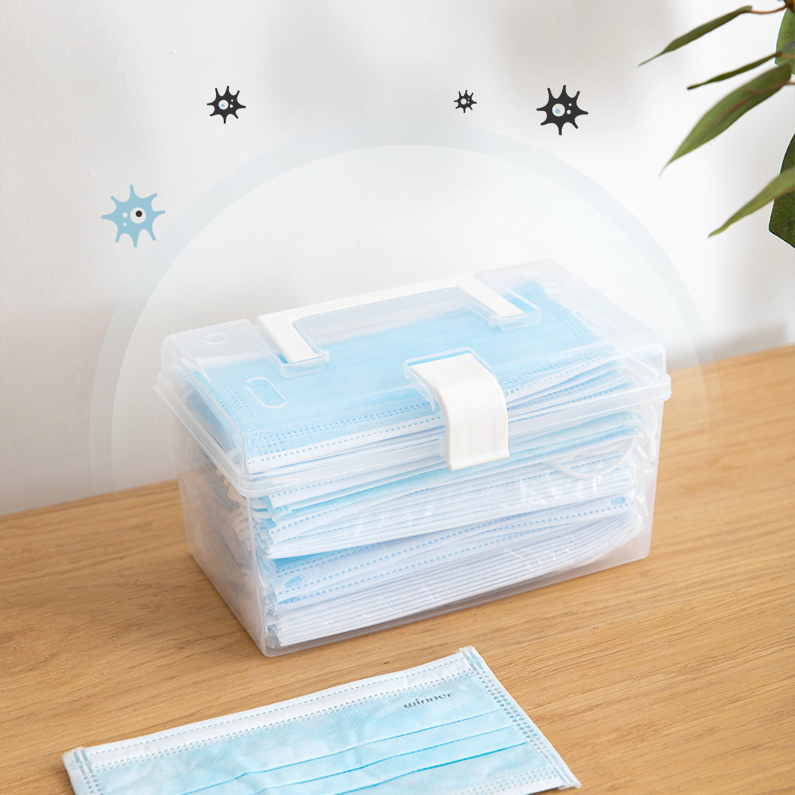 1Pcs Dustproof Mask Storage Bo - Face Mask Storage Box ulasan dan harga