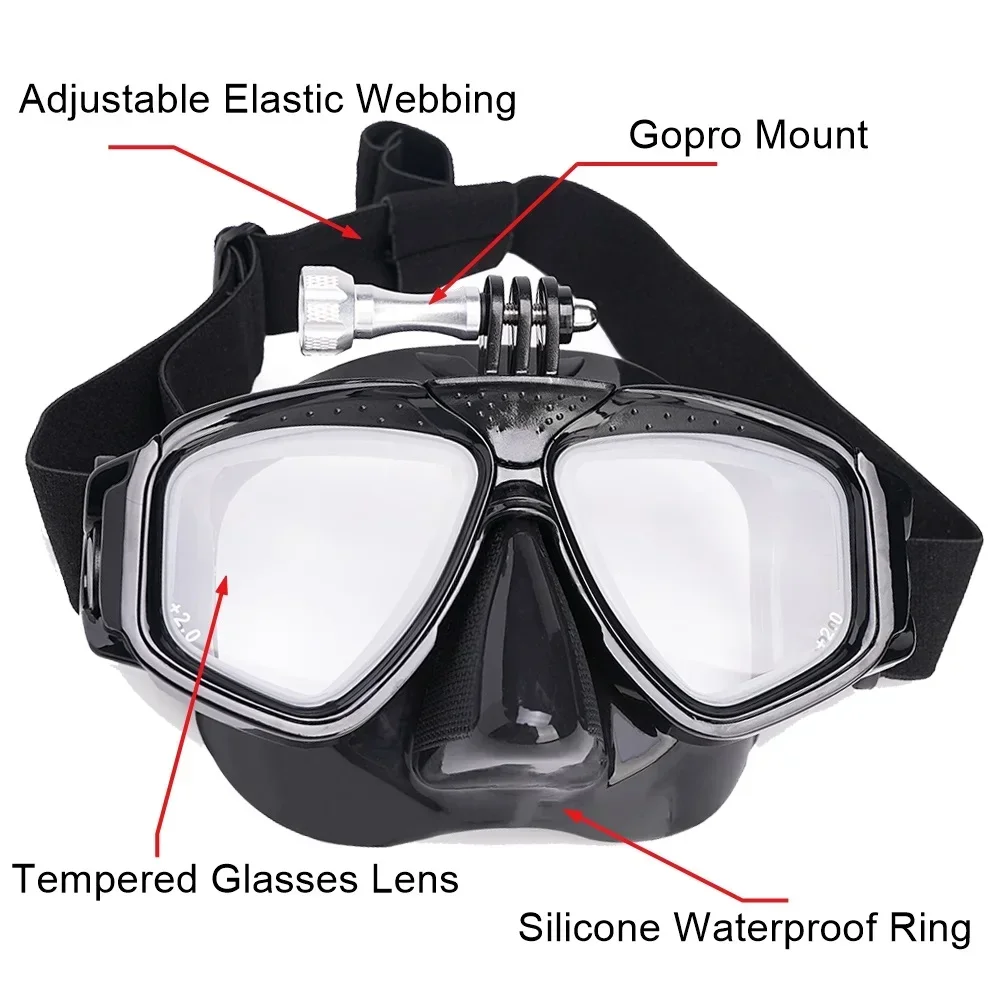 Scuba Diving Mask with Camera  - Mask Lanyard Adjustable ulasan dan harga