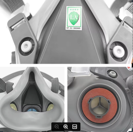 M 6100=S/ 6200=M/ 6300 =L resp - Dust Mask Construction ulasan dan harga