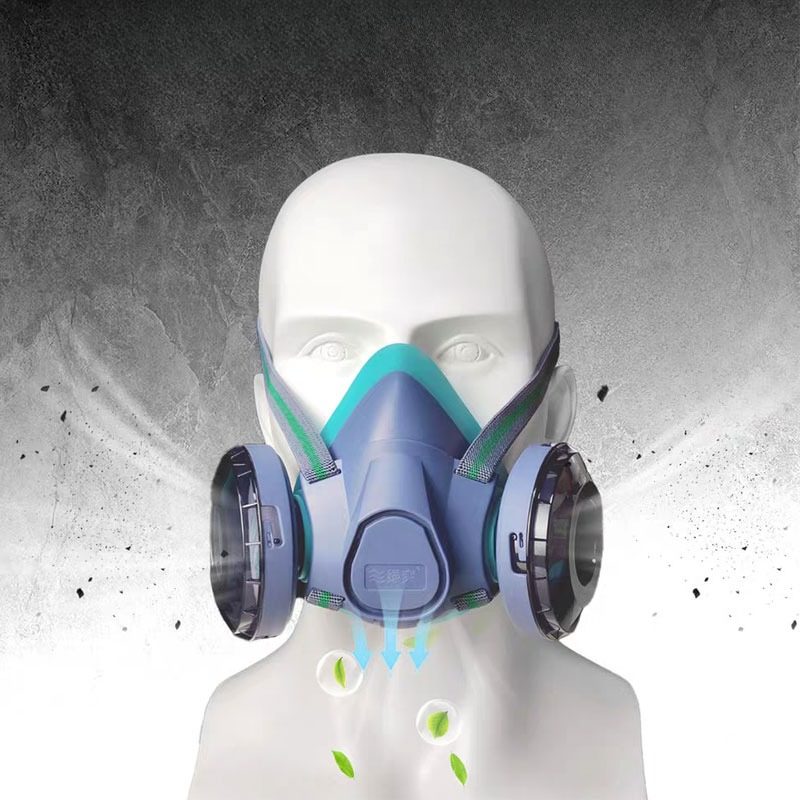 Dual Filter Silicone Half Face - Respirator Half Face ulasan dan harga