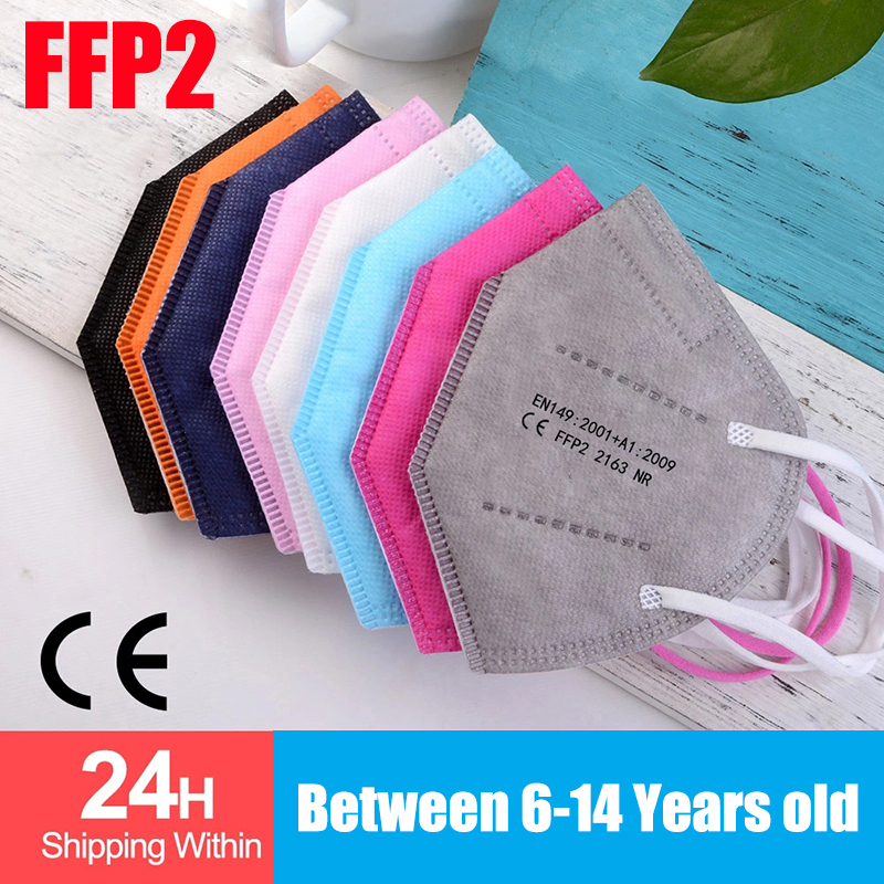 10-100pcs Kids KN95 Mask Child - Disposable Surgical Mask ulasan dan harga