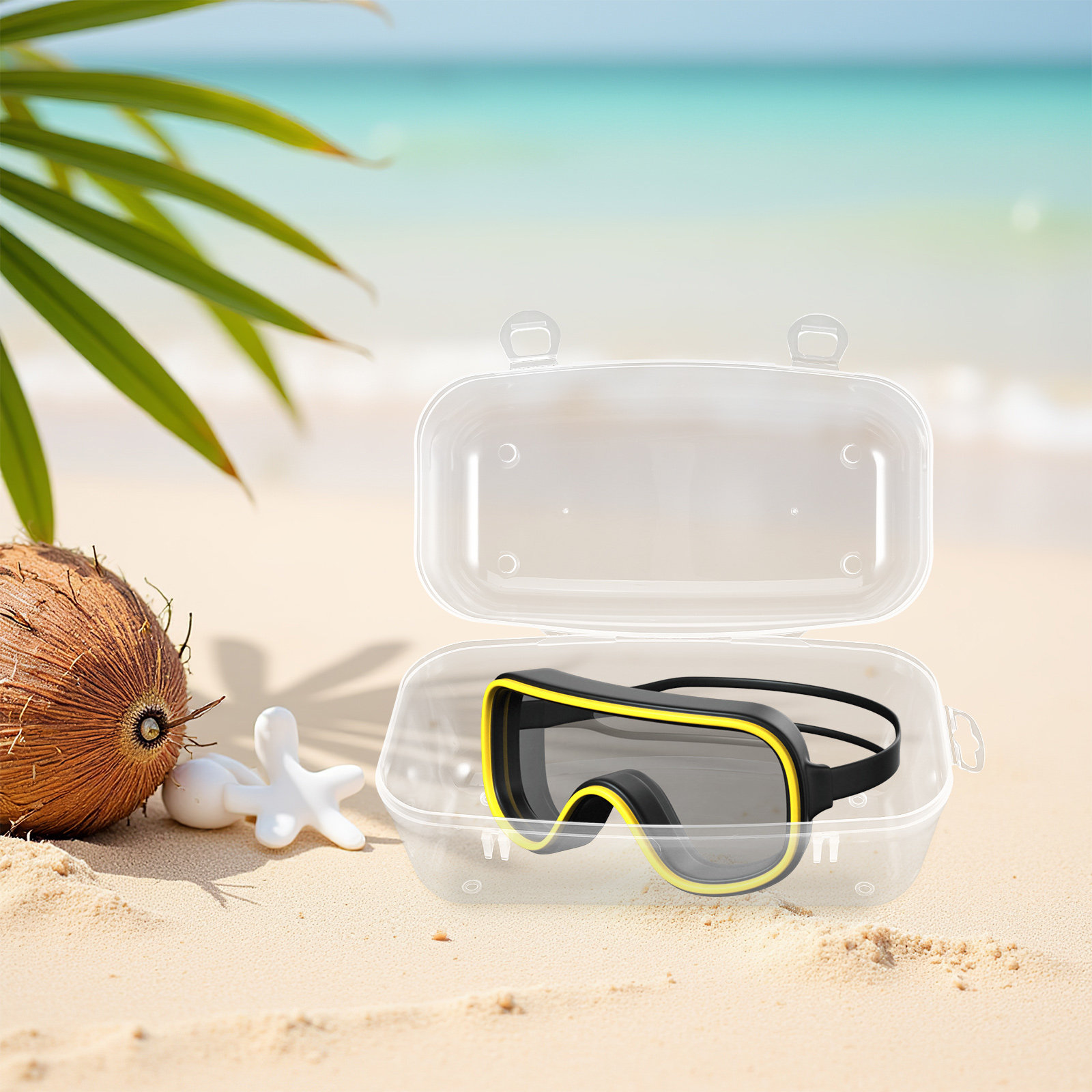 Diving Masks Case Portable Cle - Mask Case Hard Shell ulasan dan harga