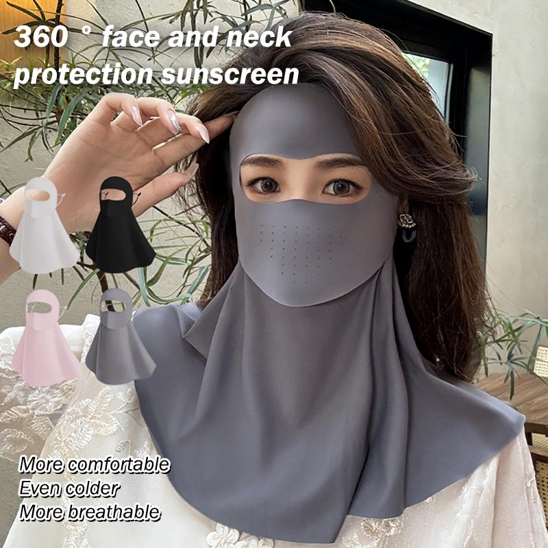 Summer Ice Silk Face Gini Full - Sports Mask Breathable ulasan dan harga
