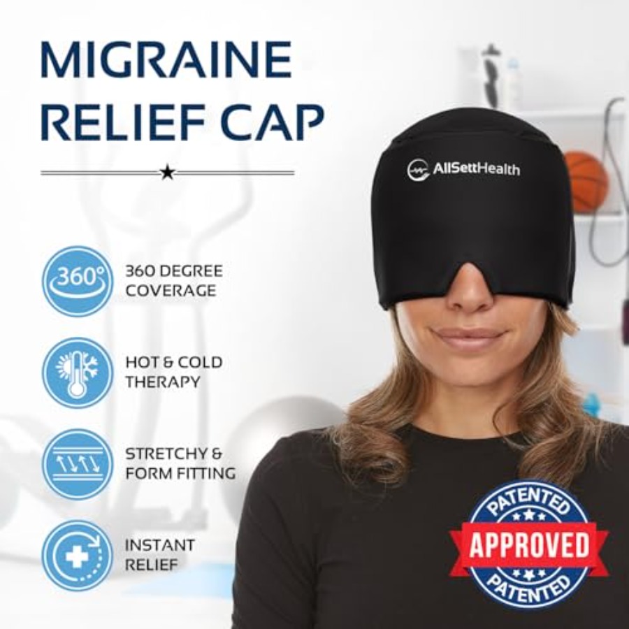 Migraine Relief Cap Ice Head W - Black Face Mask Pack ulasan dan harga